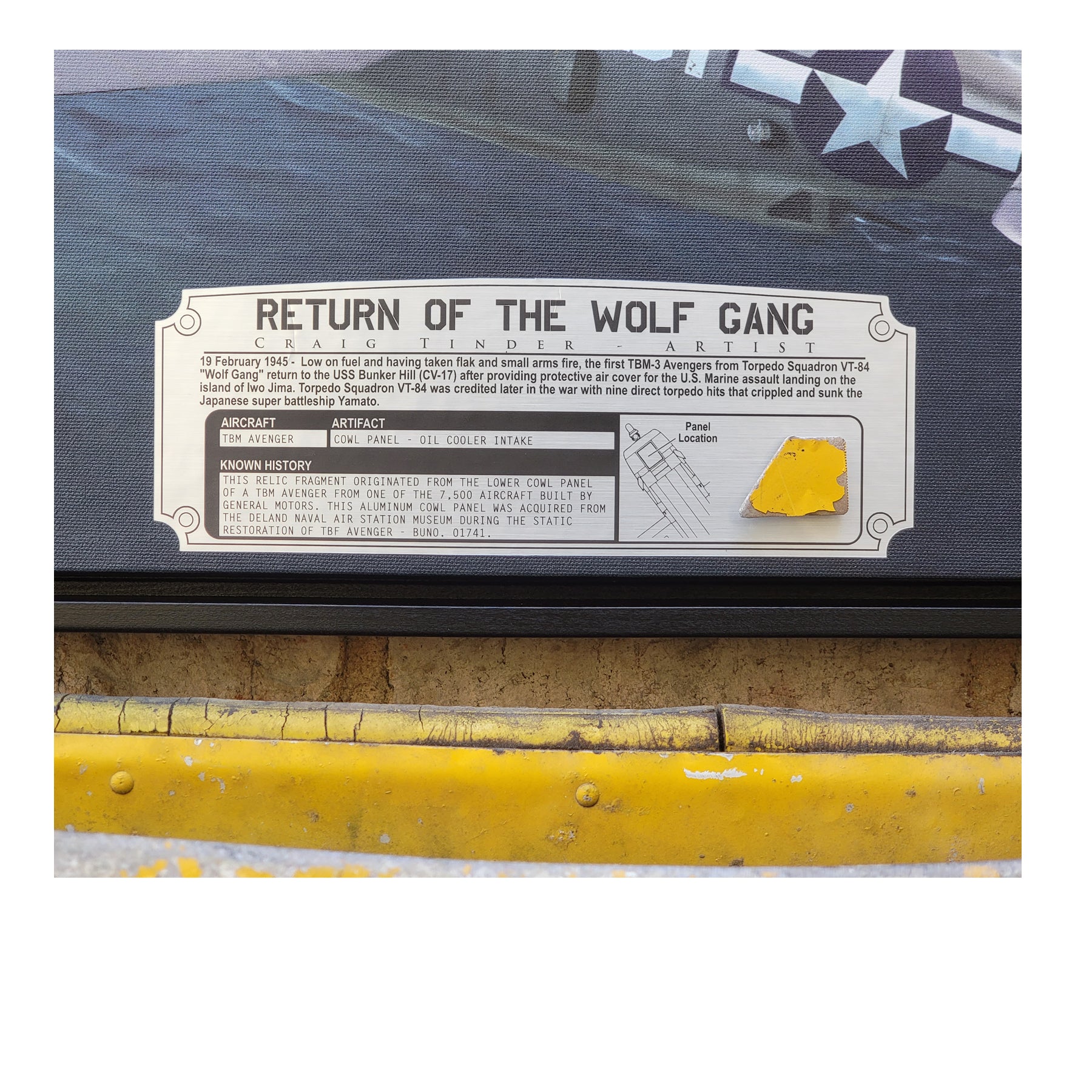 TBM Avenger - Return of the Wolf Gang Canvas | INCLUDES: Oil Cooler Intake Piece