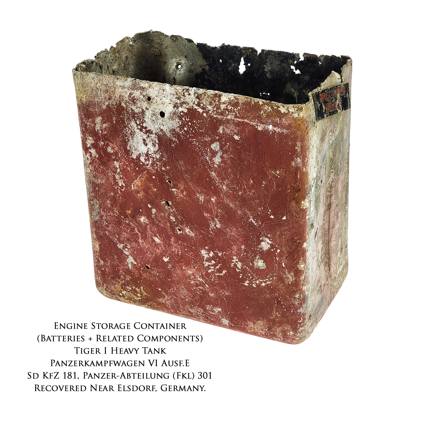 Tiger I Tank - The Push Back Canvas | INCLUDES: Engine Storage Tank Fragment