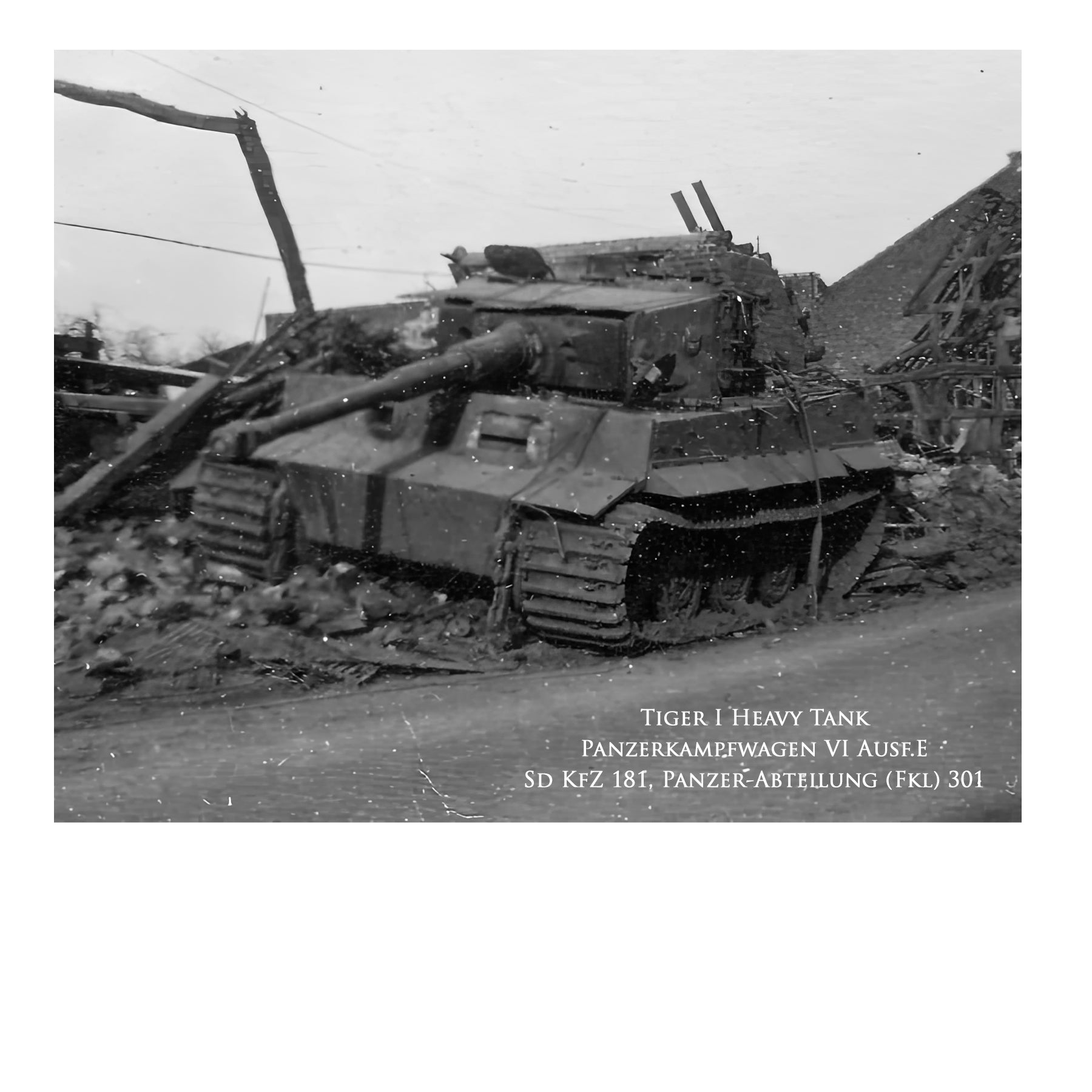 Tiger I Tank - The Push Back Canvas | INCLUDES: Engine Storage Tank Fragment