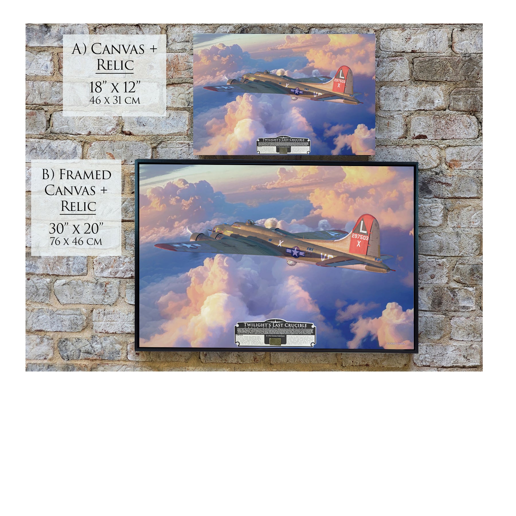B-17 Flying Fortress - Twilight's Last Crucible Canvas | INCLUDES: Skin Fragment