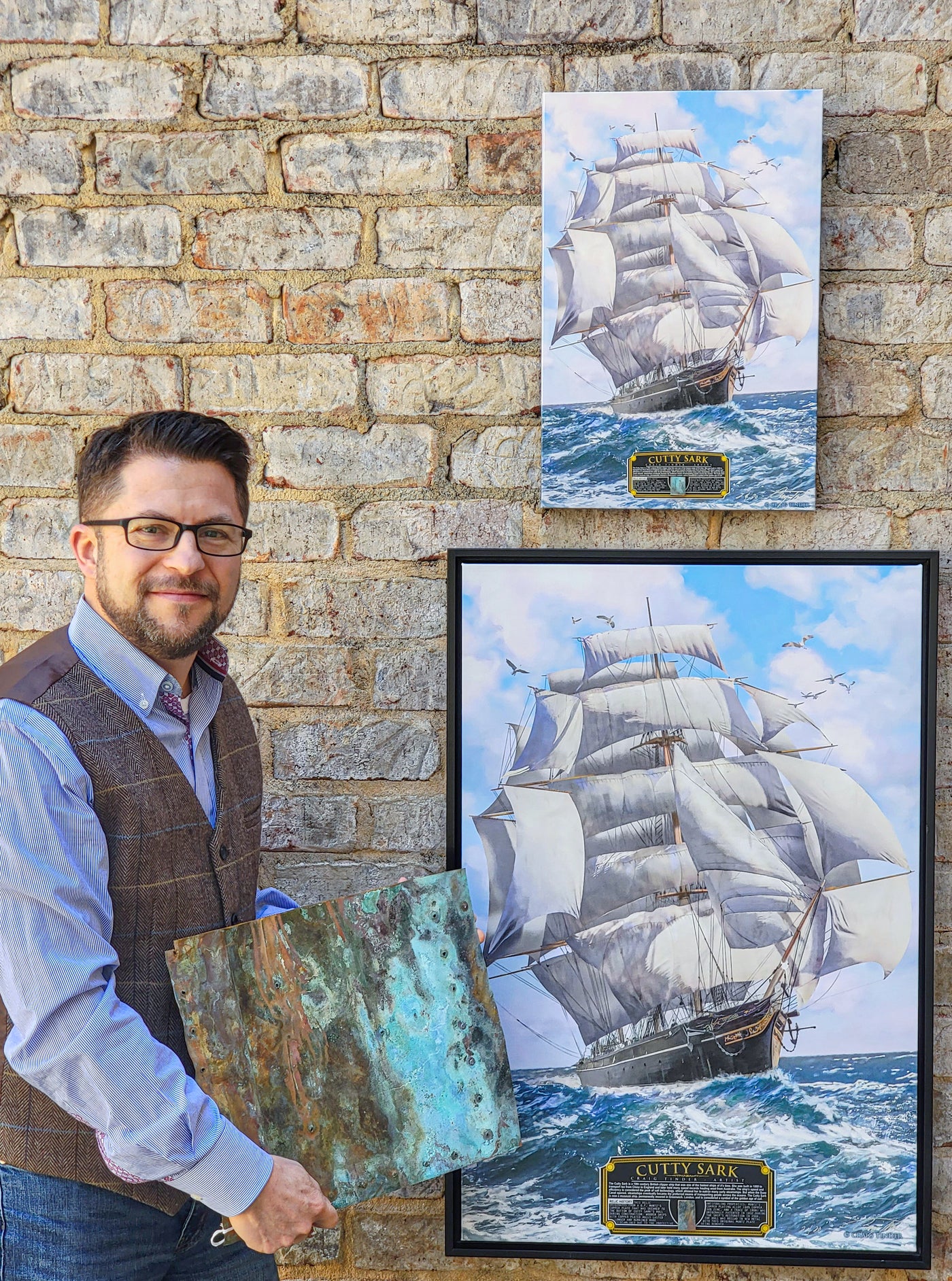 Cutty Sark - Clipper Ship Maritime Art-Art Print-Aces In Action: The Workshop of Artist Craig Tinder