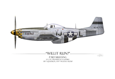 Willit Run? P-51 Mustang - Art Print by Craig Tinder - Aces In Action