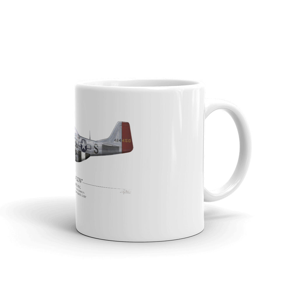 Old Crow P-51 Mustang Coffee Mug by Artist Craig Tinder - Aces In Action