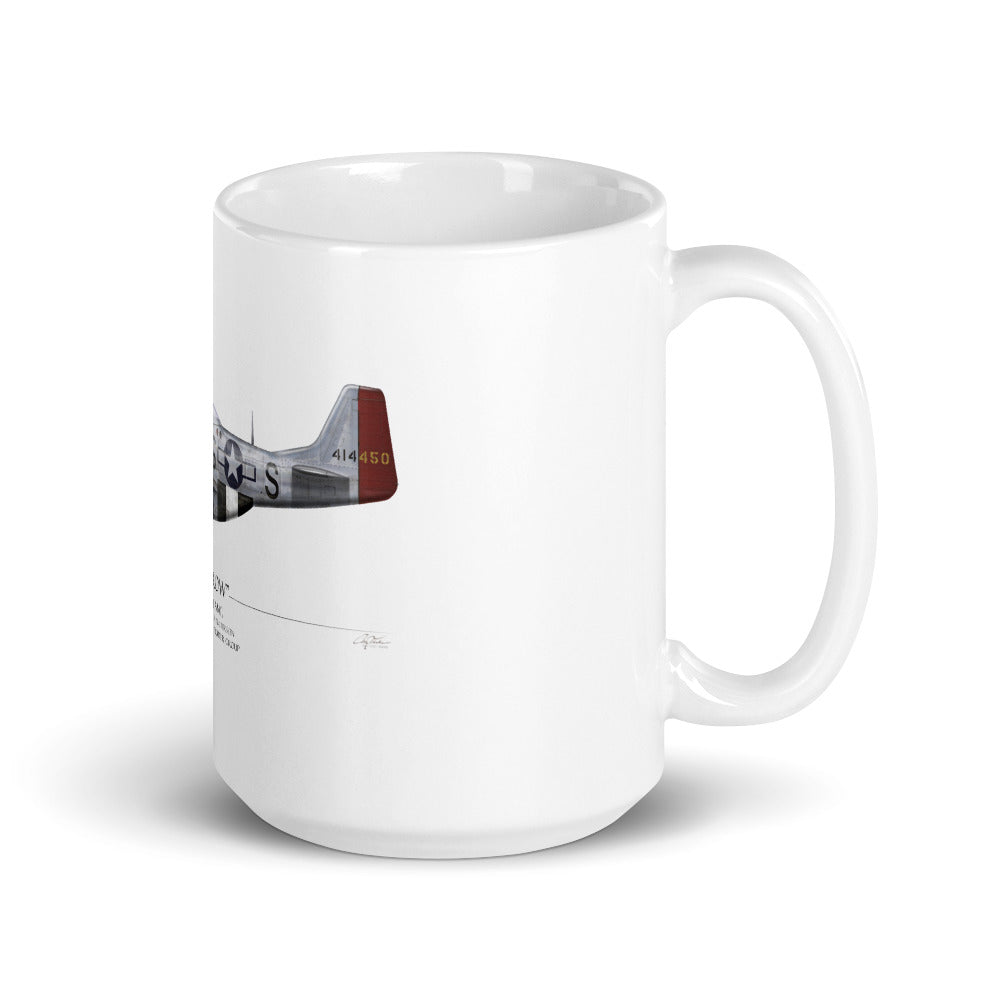 Old Crow P-51 Mustang Coffee Mug by Artist Craig Tinder - Aces In Action