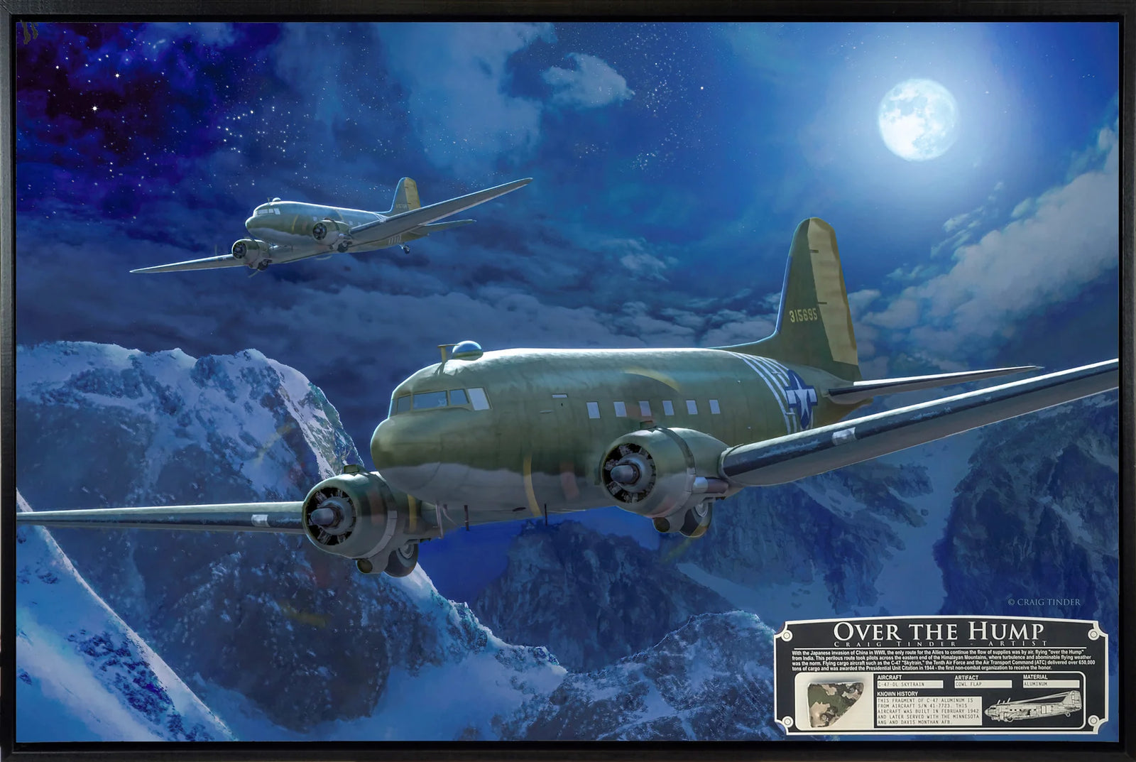 Cargo Legacy - "Over the Hump" C-47 Skytrain Relic Art