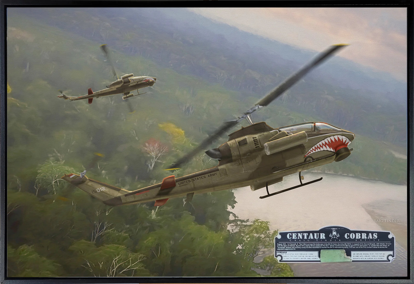 Gunship Heroes - "Centaur Cobras" AH-1 Cobra Helicopter Relic Art