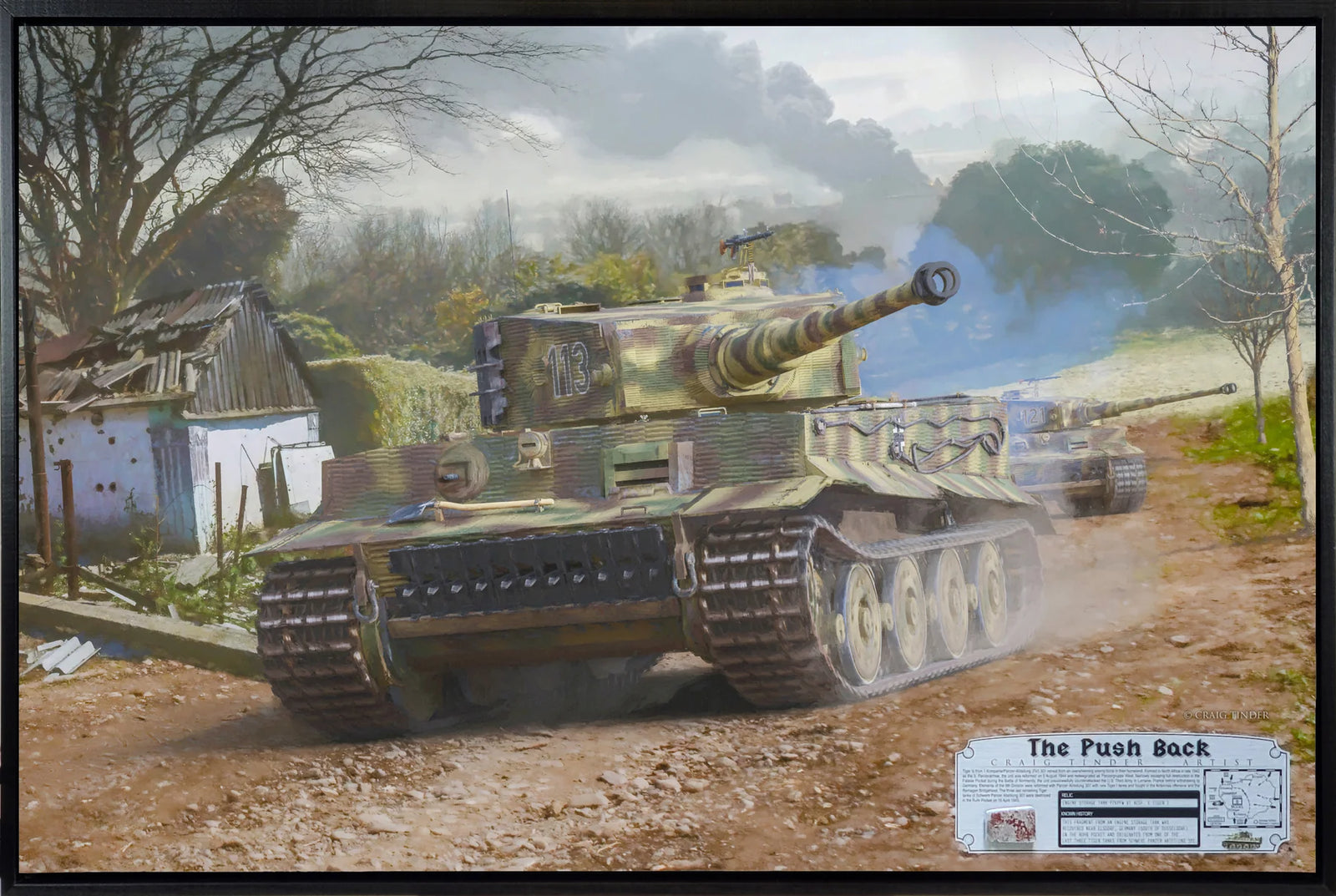 The Final 3 - "The Push Back" Tiger 1 Tank Relic Art