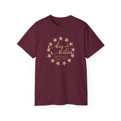 Aces In Action Star and Flag - Short Sleeve T-Shirt
