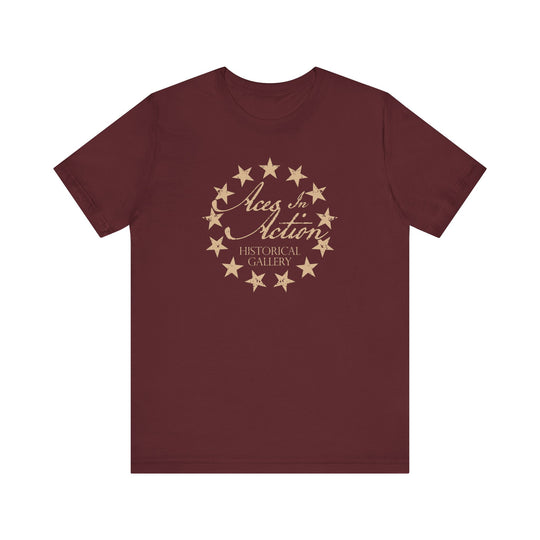 Aces In Action Star and Flag Short Sleeve T-Shirt