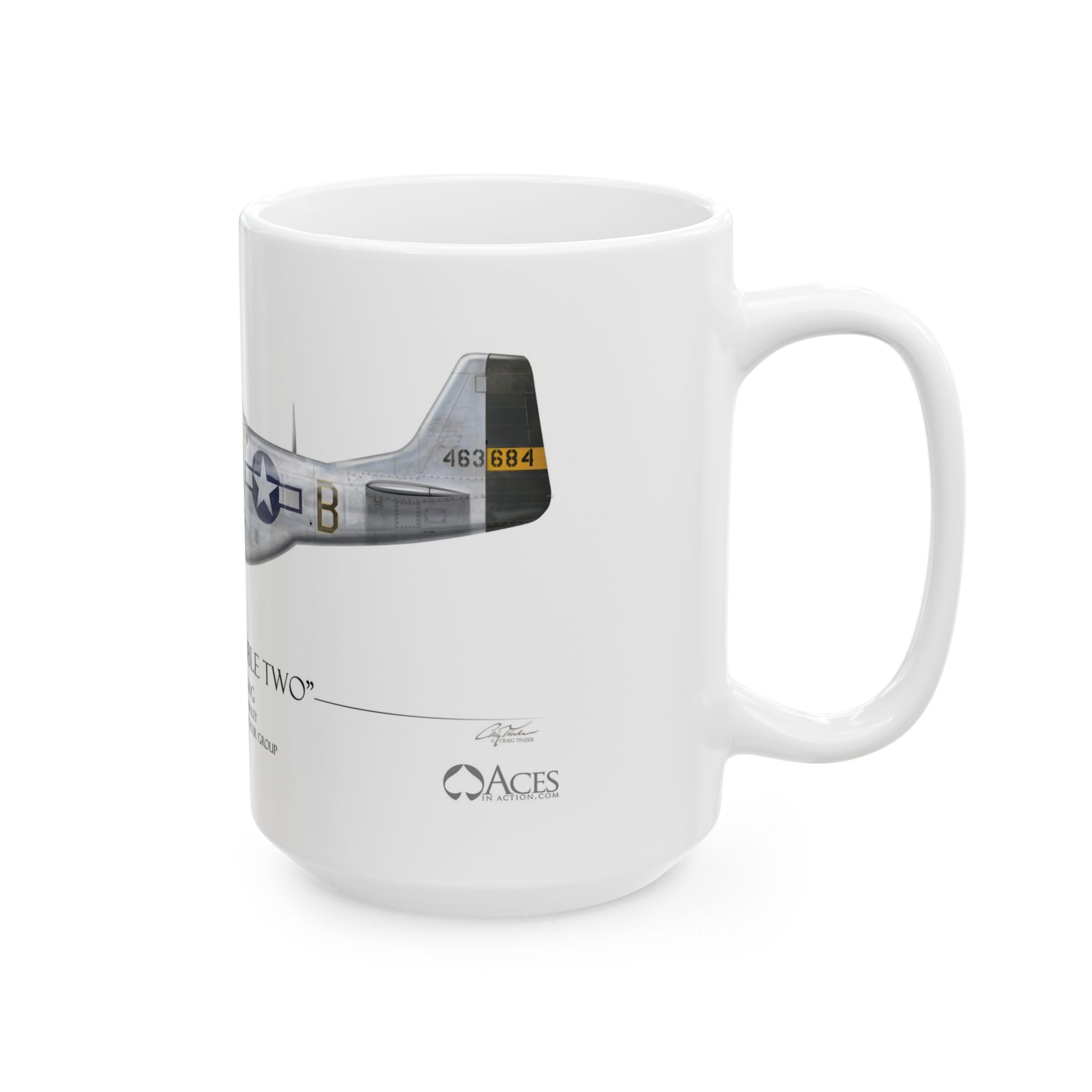 Double Trouble Two P-51D Mustang Coffee Mug