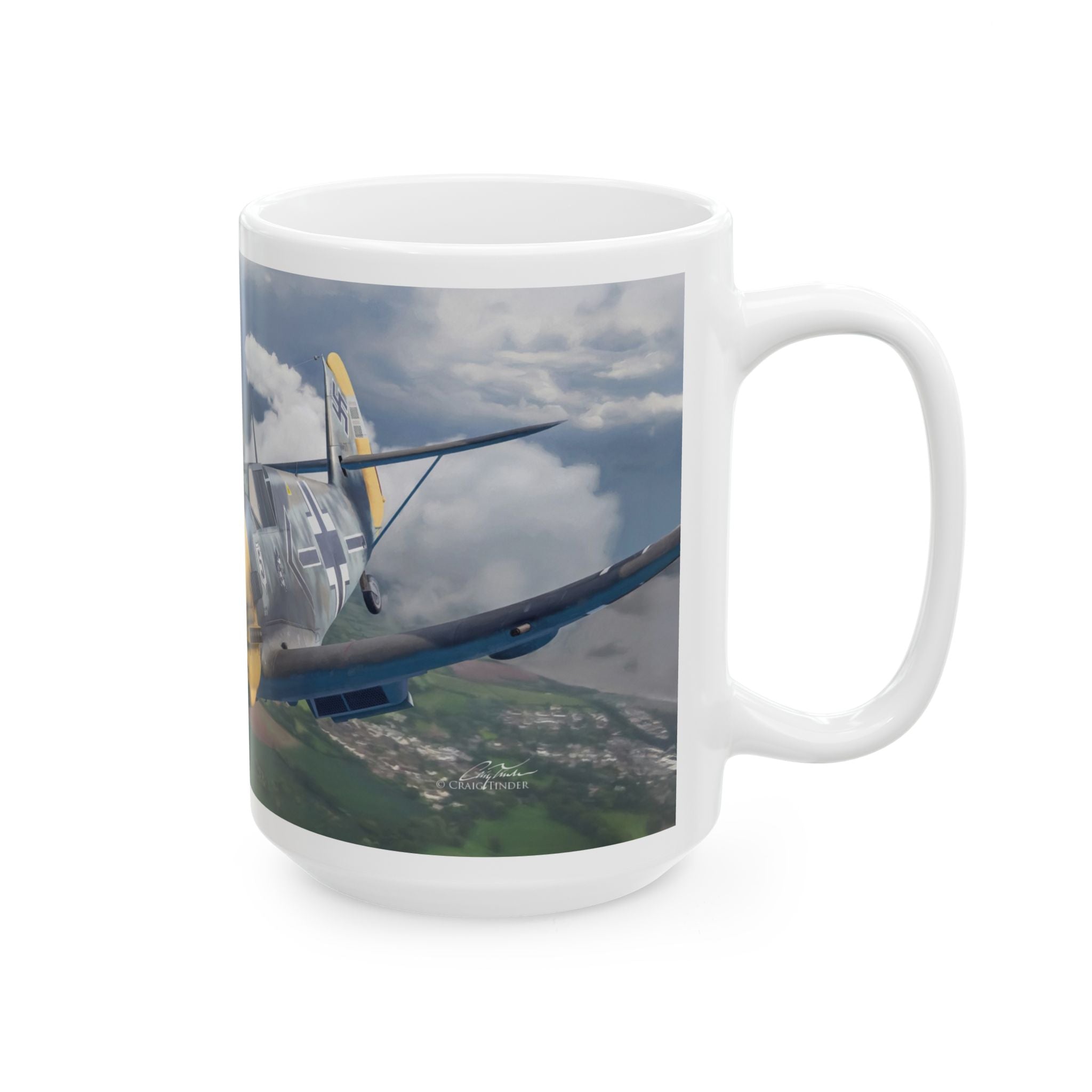 Bf 109 Invaders Across the Channel Coffee Mug