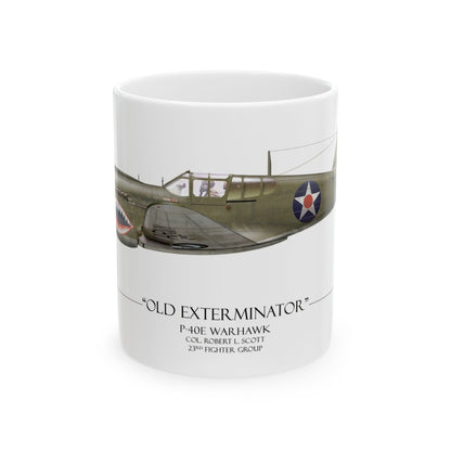 Old Exterminator P-40E Warhawk Coffee Mug