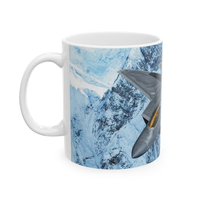 F-22 Raptor - Raptor's Icy Ascent - Coffee Mug – product photograph, view 3