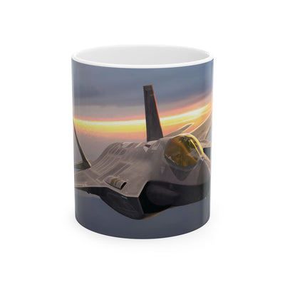 F-35 Lightning Il - Lightning From Above - Coffee Mug – product photograph, view 1