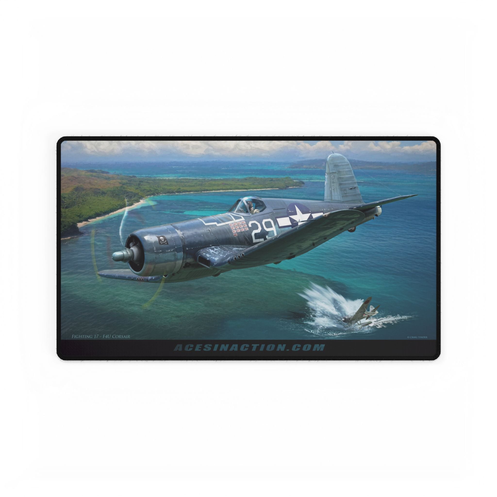 Tactical Desk Mat - Fighting 17 - F4U Corsair