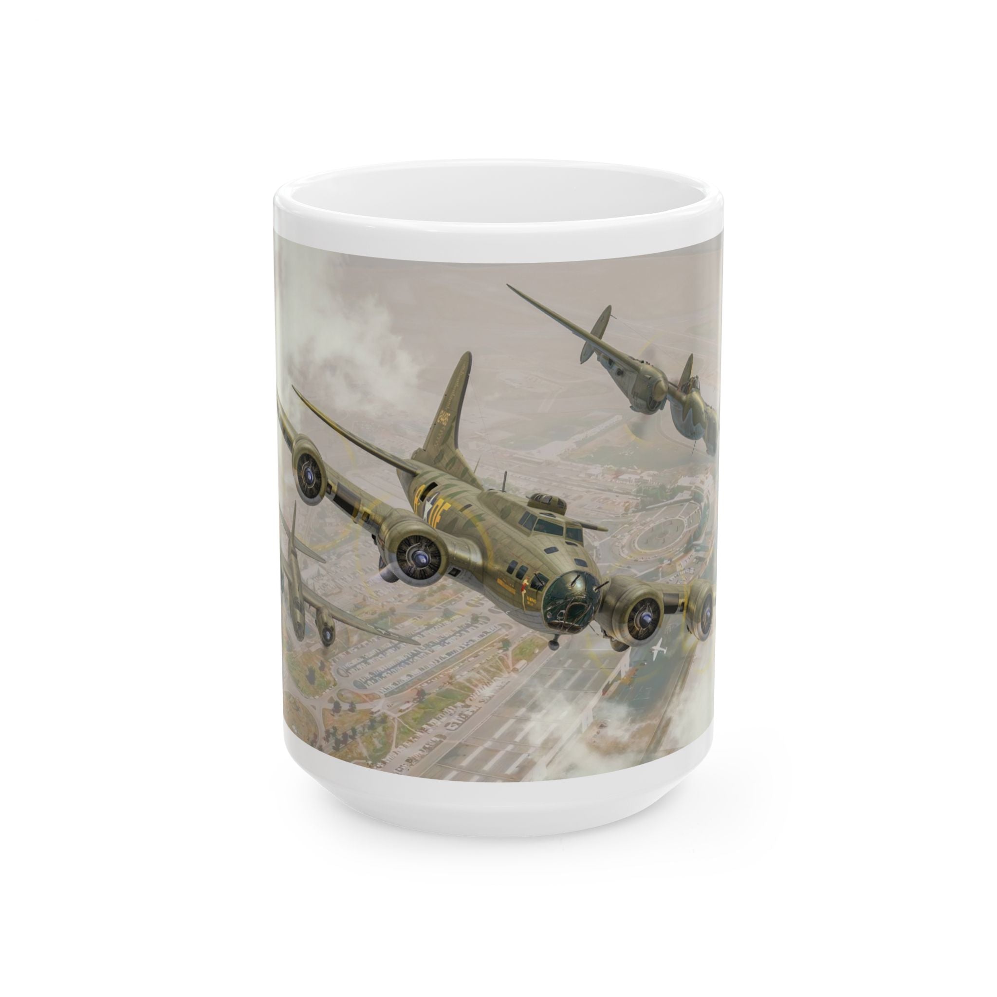 Memphis Awaits the Belle - B-17E Coffee Mug