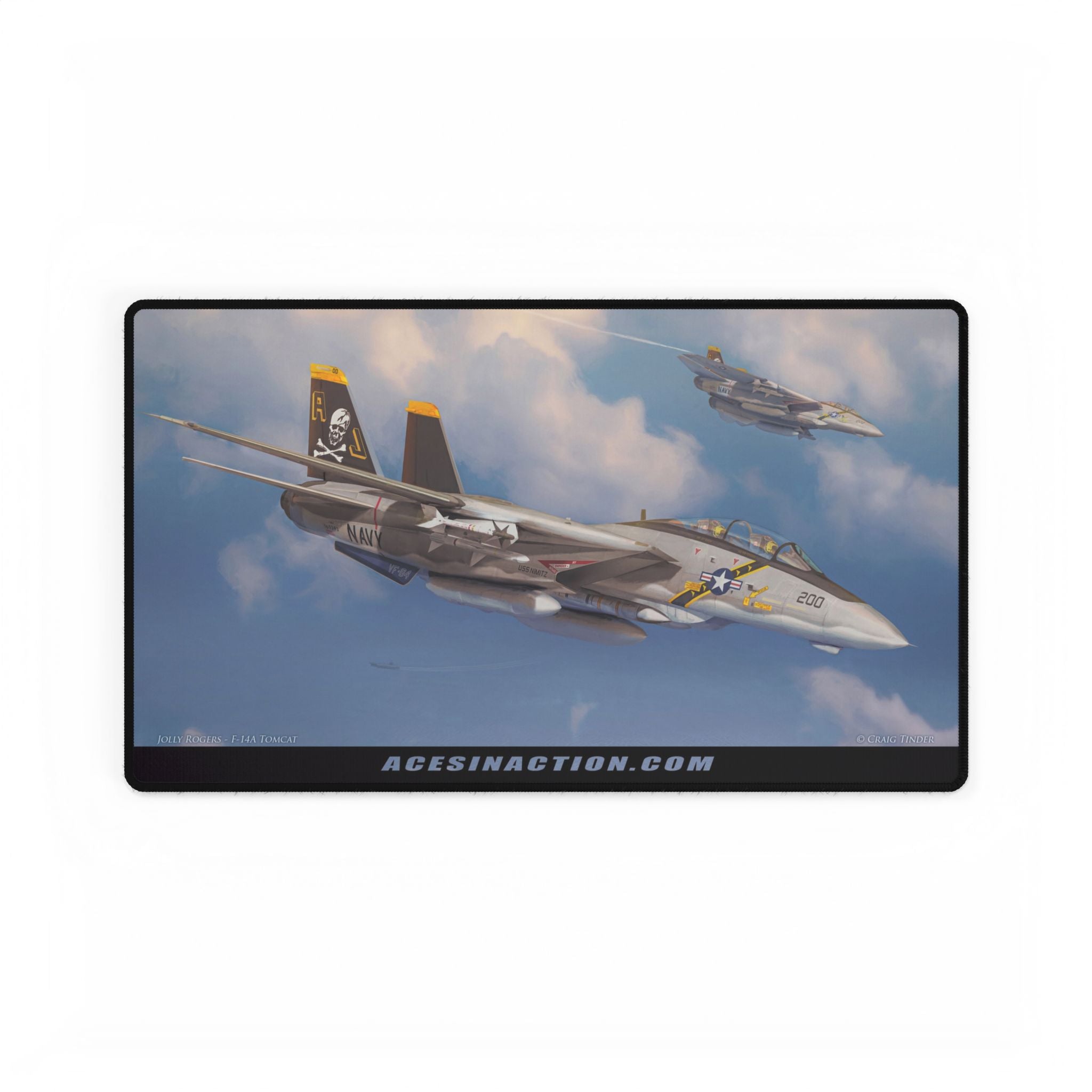 Tactical Desk Mat - Jolly Rogers - F-14A Tomcat