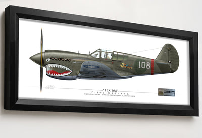 Tex Hill 36×12 Heritage Alloy framed relic artwork