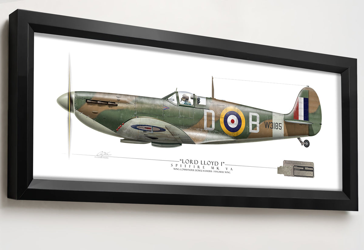 Douglas Bader 36×12 Heritage Alloy framed relic artwork