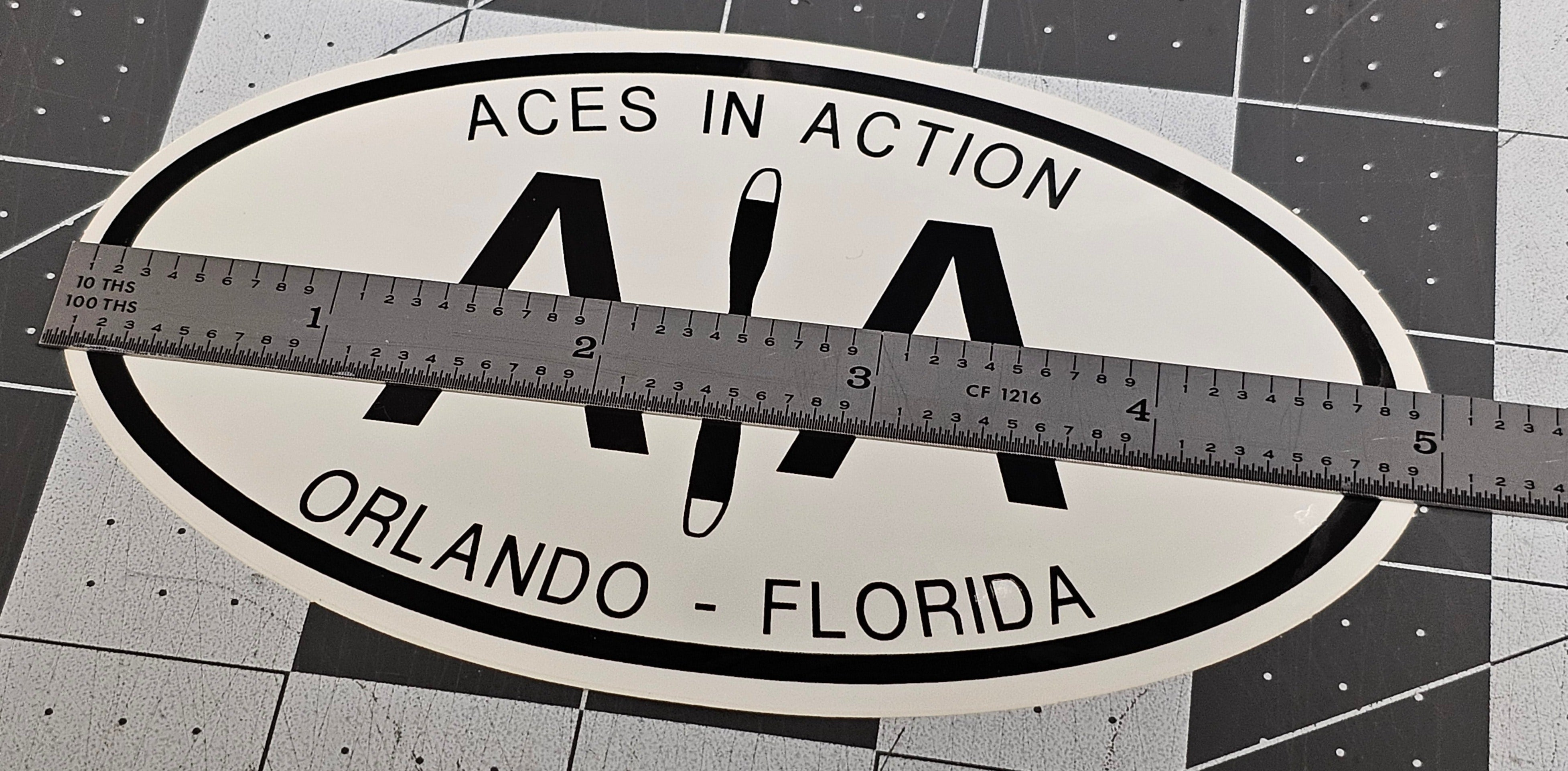 AIA Aces In Action Orlando - Florida Vinyl Aircraft Vehicle Automotive Sticker/Decal