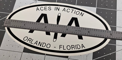 AIA Aces In Action Orlando Florida - Vinyl Aircraft Vehicle Automotive Sticker/Decal