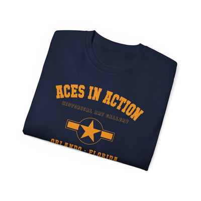Aces In Action - Historical Art Gallery - Short Sleeve T-Shirt