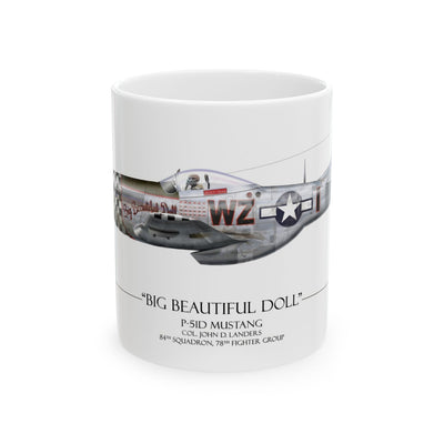 P-51 Mustang - Big Beautiful Doll - Coffee Mug – product photograph, view 1
