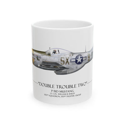 P-51 Mustang - Double Trouble Two - Coffee Mug – product photograph, view 1
