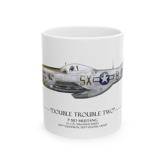 Double Trouble Two P-51D Mustang Coffee Mug