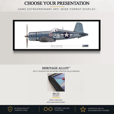 F4U Corsair Ira Kepford Heritage Alloy dimensional view