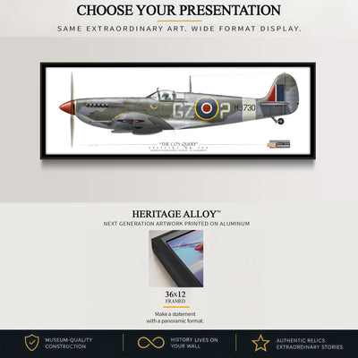 Spitfire The CO's Query Heritage Alloy dimensional view