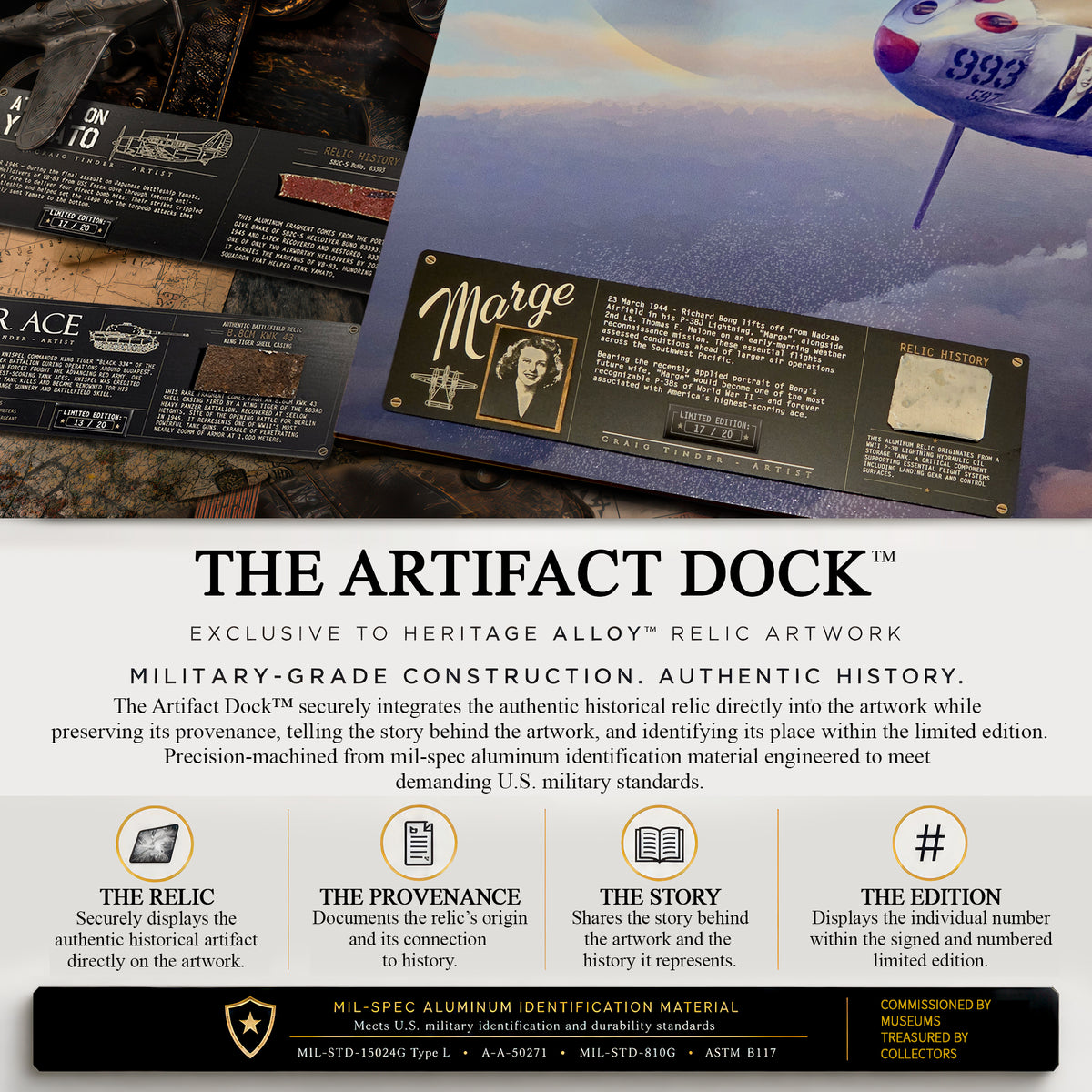 P-40 Warhawk - Return from Canton | INCLUDES: Skin Fragment