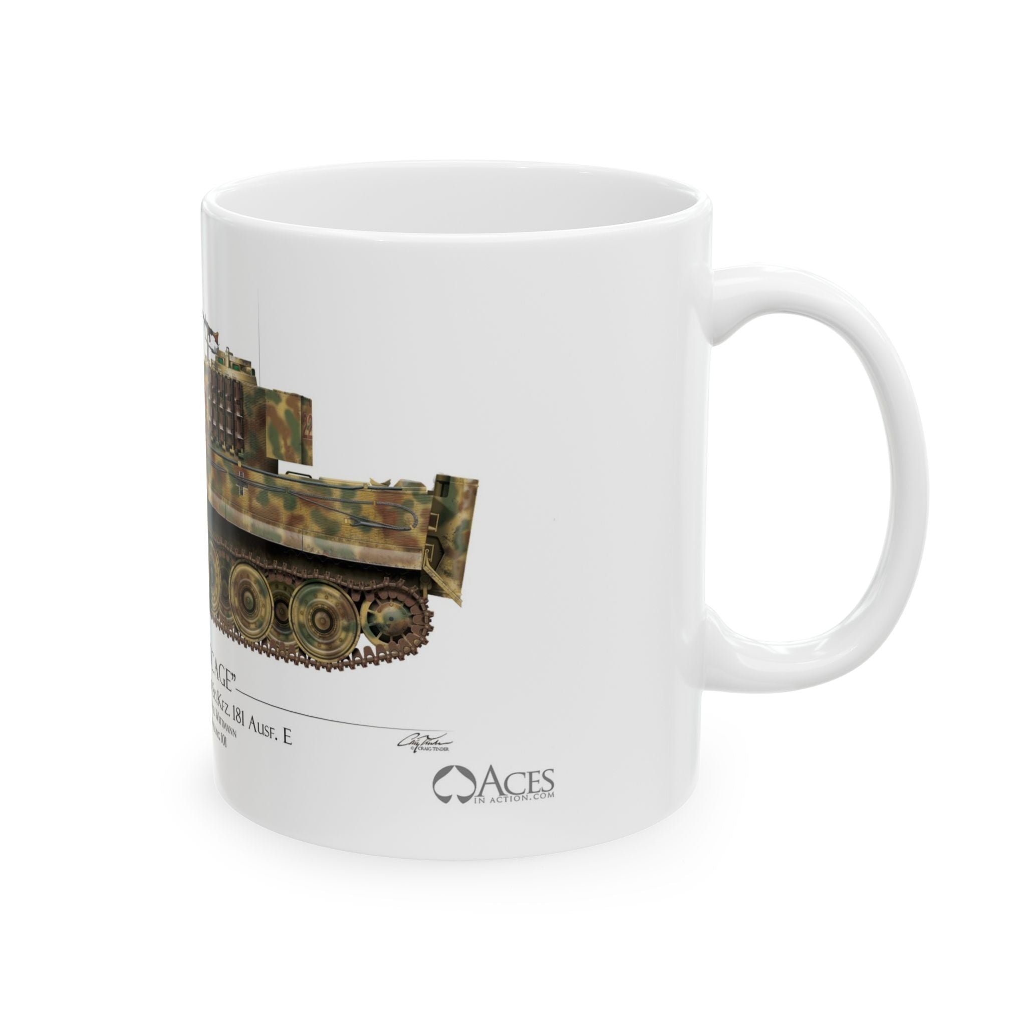 Michael Wittmann Tiger Tank 222 Coffee Mug