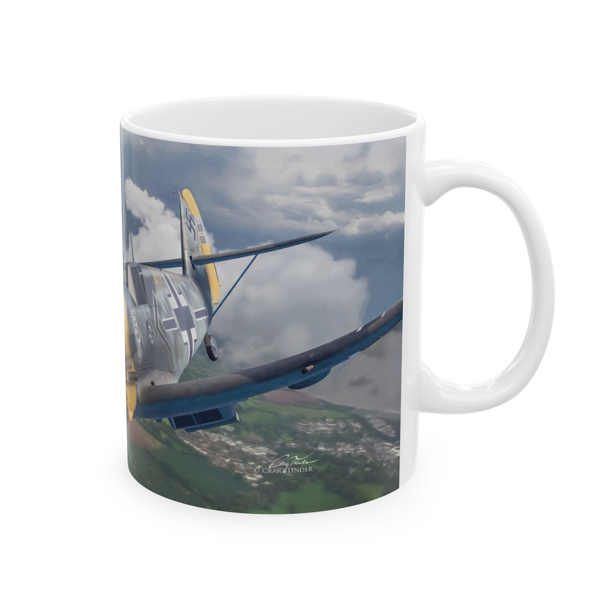 Bf 109 Invaders Across the Channel Coffee Mug