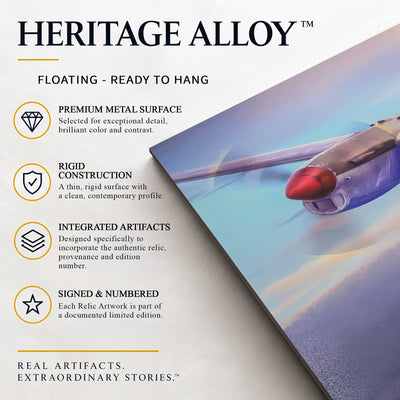Heritage Alloy ready-to-hang corner detail