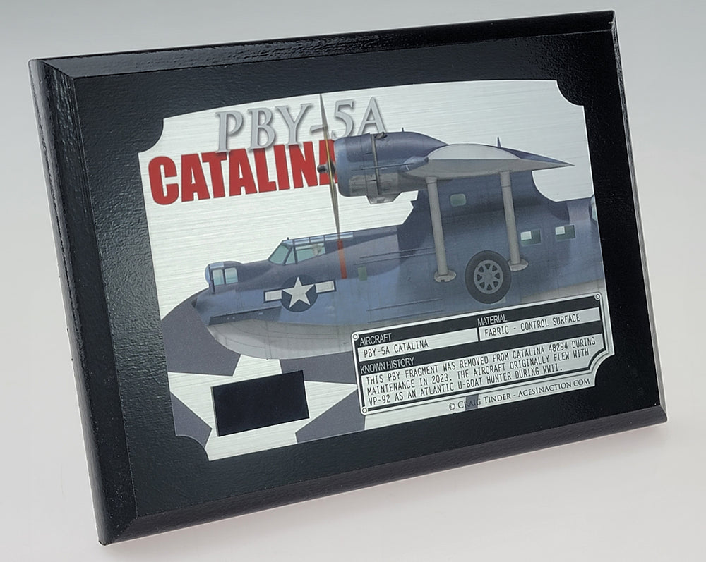 WWII PBY Catalina Relic Plaque - Full Color 5"x7"