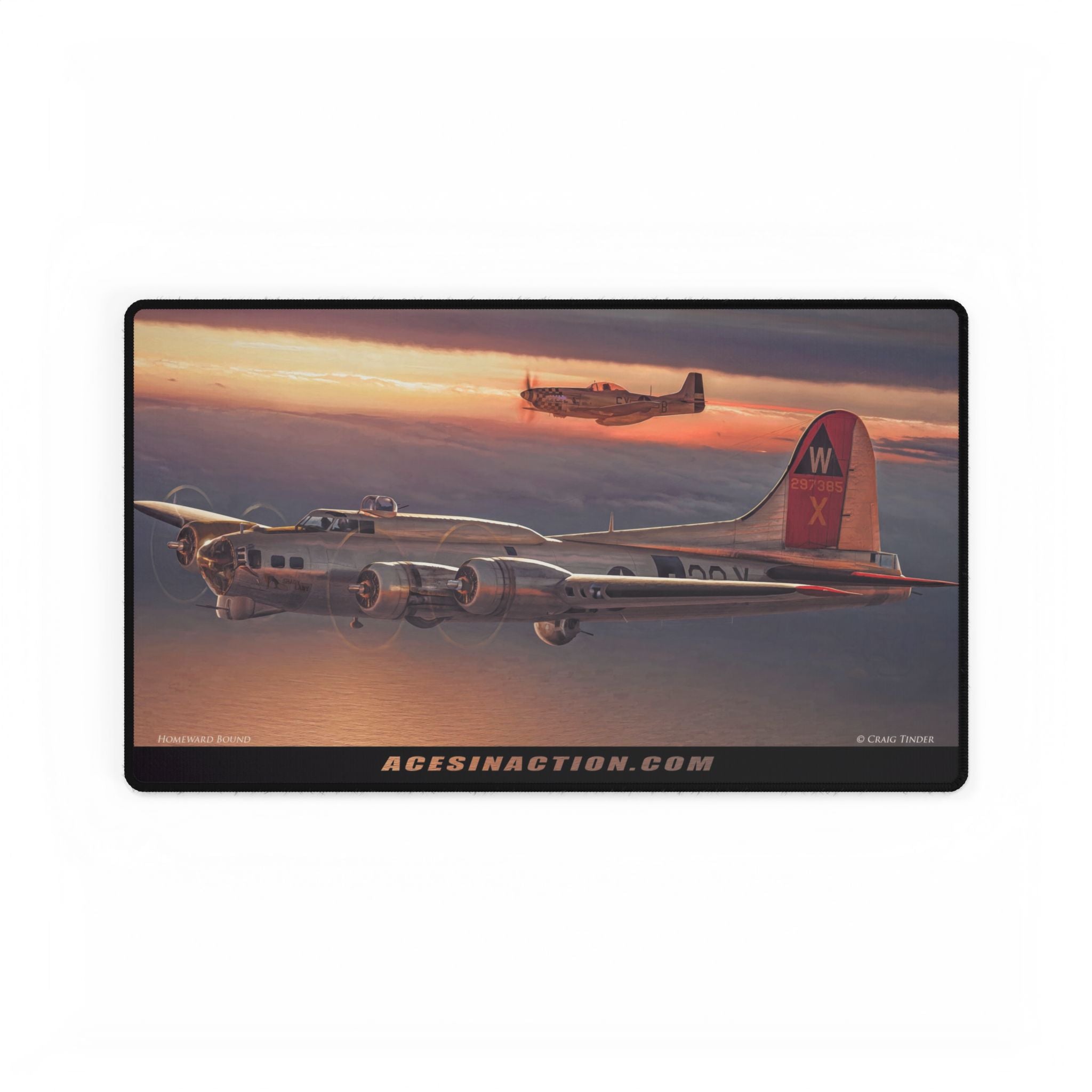 Tactical Desk Mat - Homeward Bound B-17 & P-51