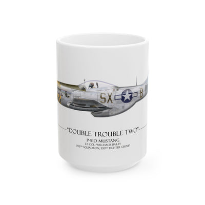 P-51 Mustang - Double Trouble Two - Coffee Mug – product photograph, view 2