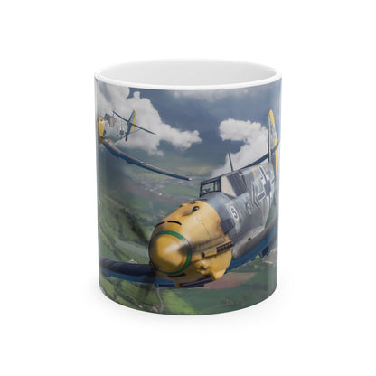 Bf 109 Invaders Across the Channel Coffee Mug