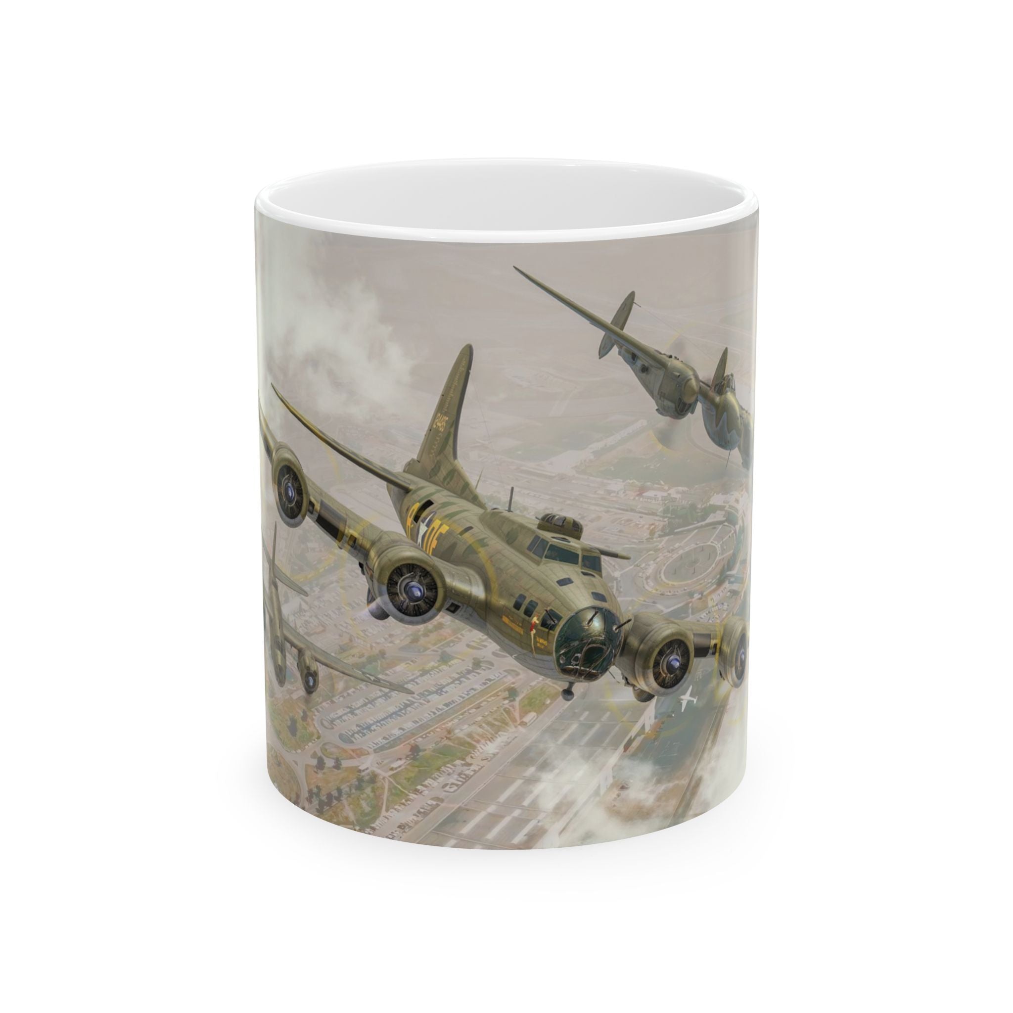 Memphis Awaits the Belle - B-17E Coffee Mug