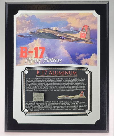 B-17 Flying Fortress Princess Pat Relic Plaque - 8"x10" with authentic historical relic