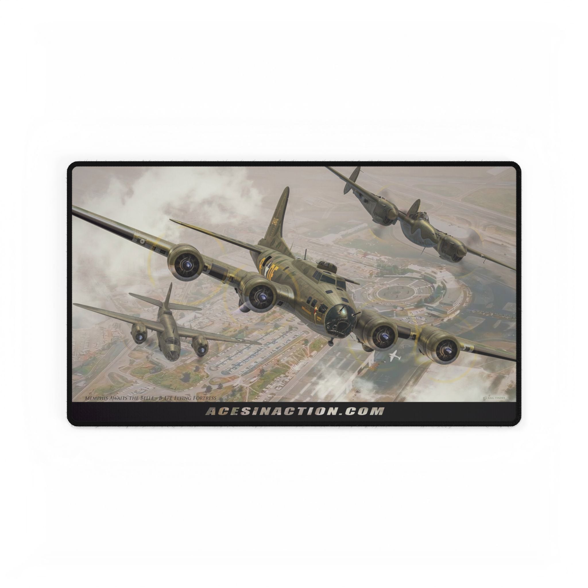 Tactical Desk Mat - Memphis Belle B-17E Flying Fortress