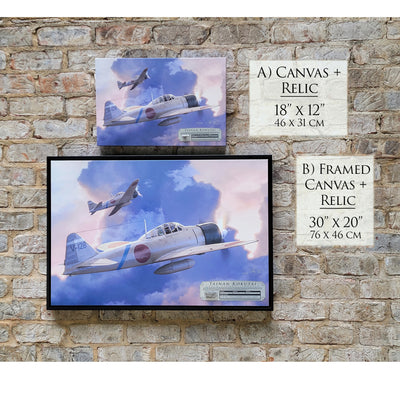 A6M2 Zero - Tainan Kokutai historical relic artwork by Craig Tinder