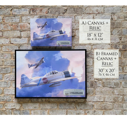 A6M2 Zero - Tainan Kokutai Canvas | INCLUDES: Wing Section Piece
