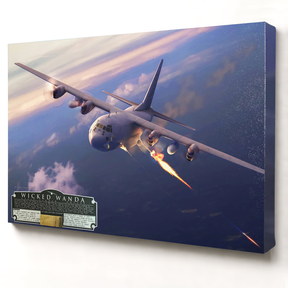 AC-130 Spectre Gunship - Wicked Wanda | INCLUDES: Cannon Shell Casing Piece