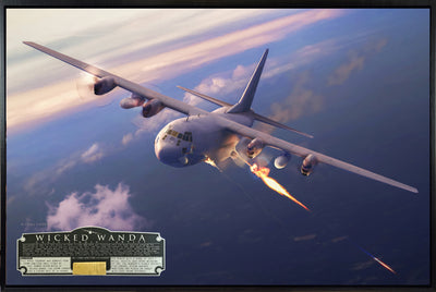 AC-130 Spectre Gunship - Wicked Wanda historical relic artwork by Craig Tinder