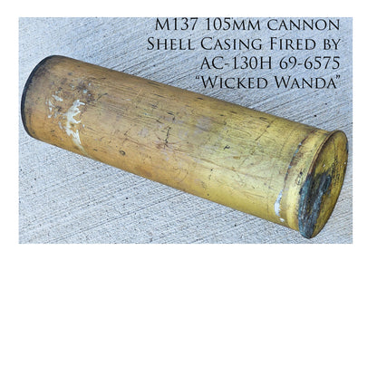 AC-130 Spectre Gunship - Wicked Wanda Canvas | INCLUDES: Cannon Shell Casing Piece