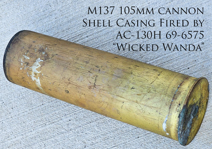 Wicked Wanda - AC-130H Spectre Gunship Canvas | INCLUDES: Cannon Shell Casing Piece