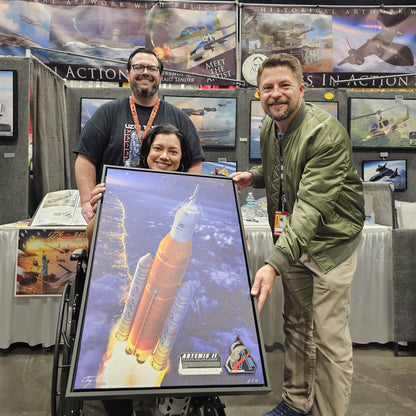 Artemis II Canvas | INCLUDES SLS CREW MISSION PATCH