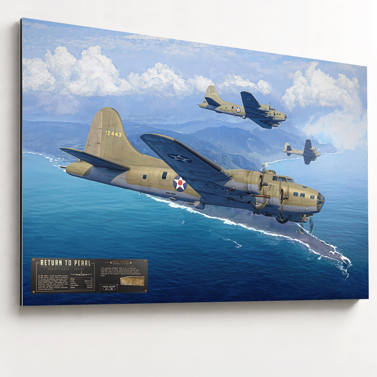 B-17E Flying Fortress - The Return to Pearl | INCLUDES: Skin Fragment